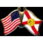 FLORIDA PIN STATE FLAG USA FRIENDSHIP FLAGS PIN